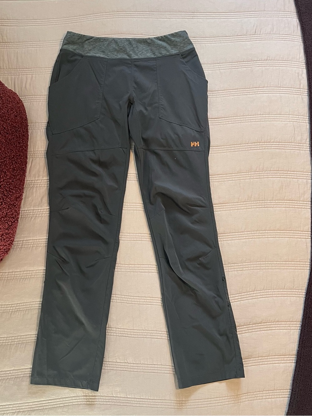 Helly Hansen Charcoal Gray Fitted Active Pants Hild QD Outdoor Casual Athleisure